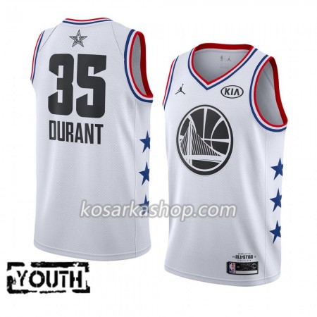 Dres Golden State Warriors Kevin Durant 35 2019 All-Star Jordan Brand Bijela Swingman - Dječji